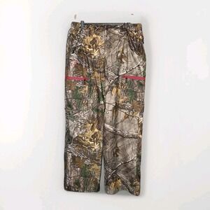 Realtree Xtra Men's Camo Scent Control Pants Cargo Zip Pockets Size L EUC